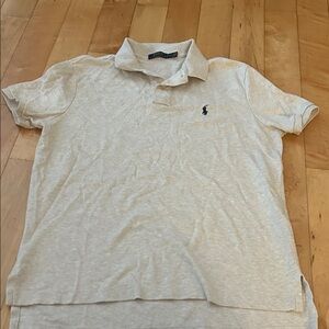 Polo by Ralph Lauren Men's Light Gray Polo Shirt